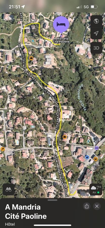 Appartement Climatise Parking Cite Paoline Corte  Buitenkant foto